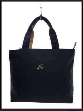 Black Tote with Gold K Emblem